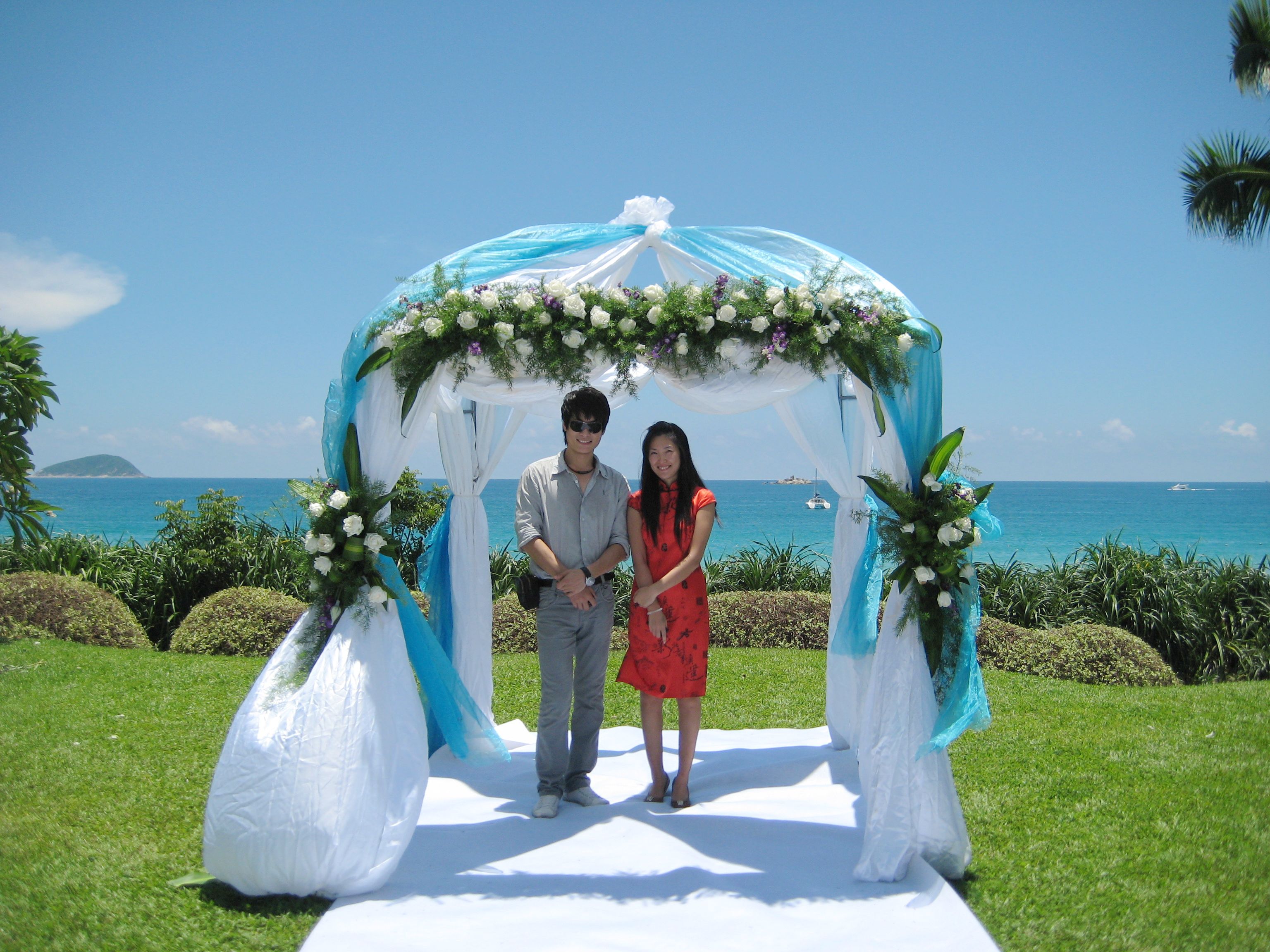 旅行心情记录:海边婚礼